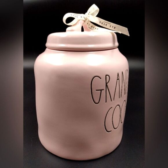 Rae Dunn Magenta Large Cookie Jar Grandma's Cookies Pink - Picture 4 of 14